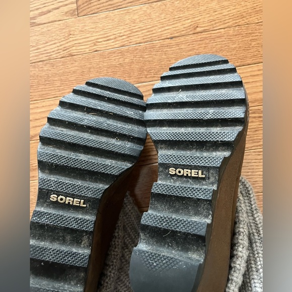 [US11] Sorel Crazy Cable Wedge Cable-Knit Boots NL 1773-200 Slouch Boots WMN - Picture 6 of 8